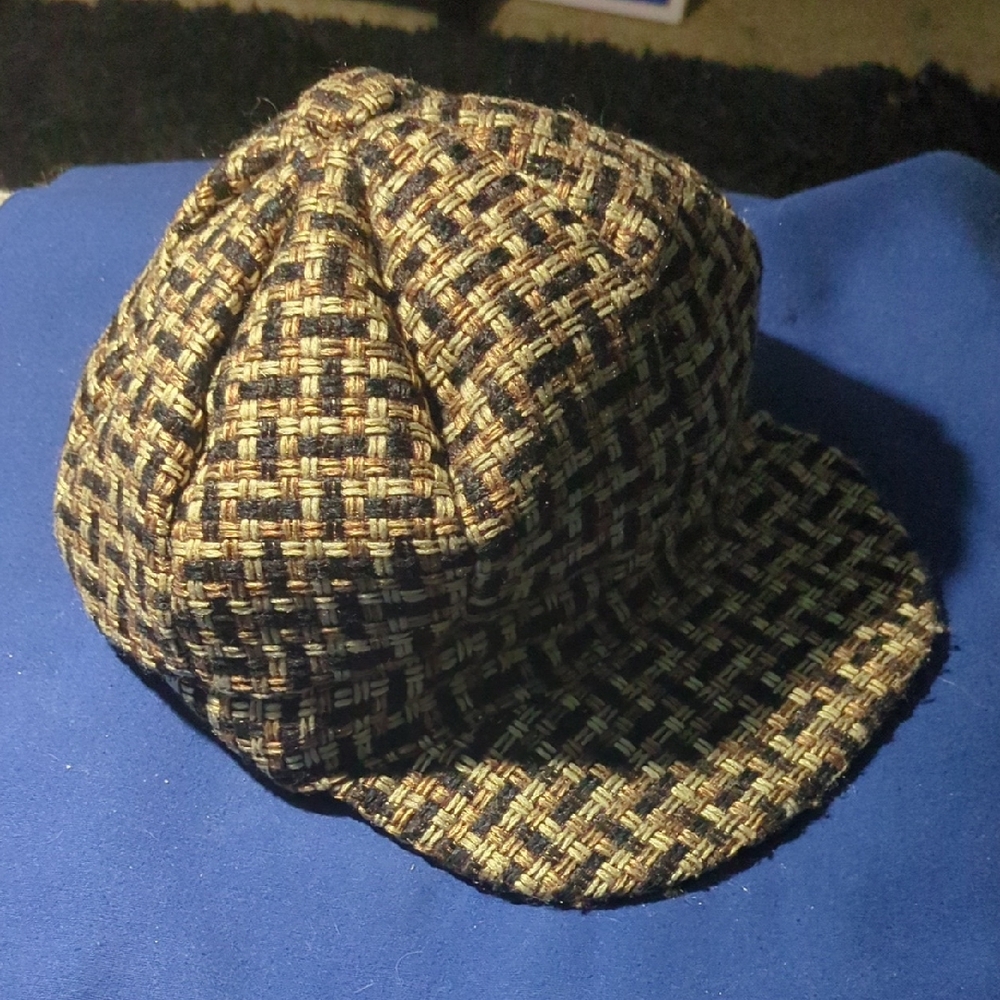Stylish Brown Tweed News Boy Hat For Women's Only $10